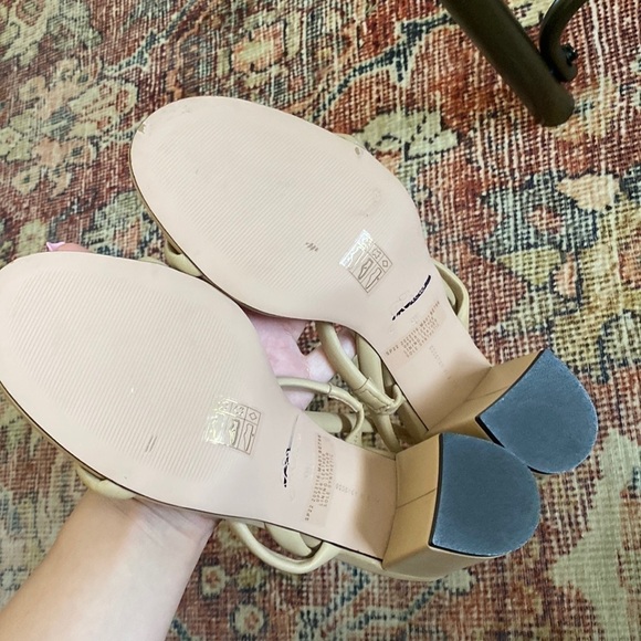 J Crew Lucie slingback block-heel sandals in leather BE786 - Picture 6 of 7